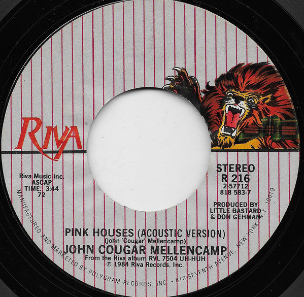 John Cougar Mellencamp : Authority Song (7", 19)