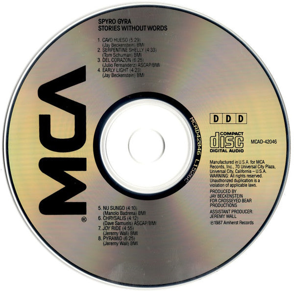 Spyro Gyra : Stories Without Words (CD, Album)