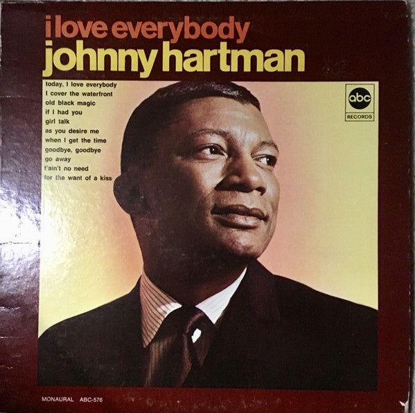 Johnny Hartman : I Love Everybody (LP, Album, Mono)