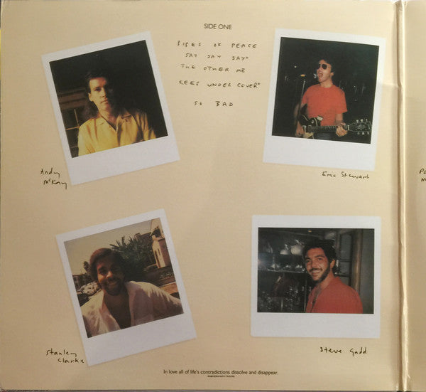 Paul McCartney : Pipes Of Peace (LP, Album, Car)