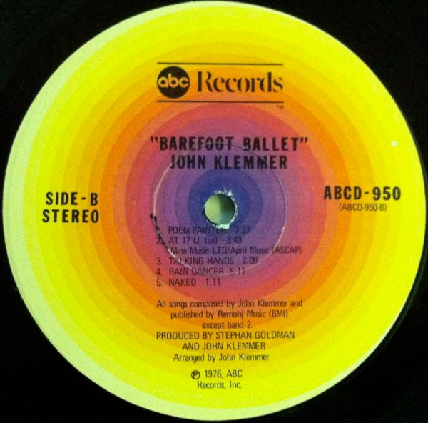 John Klemmer : Barefoot Ballet (LP, Album)