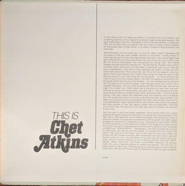 Chet Atkins : This Is Chet Atkins (2xLP, Comp, Ind)
