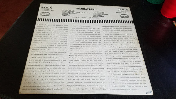 Stan Freeman, Cy Walter : Manhattan (LP, Mono)