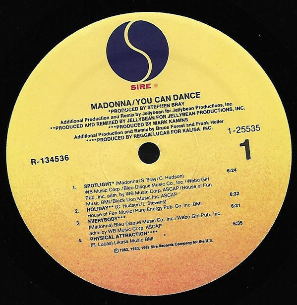 Madonna : You Can Dance (LP, Comp, Club, BMG)