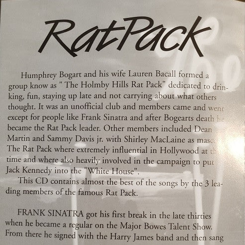 Rat Pack* : Rat Pack (CD, Comp, RE, RM)
