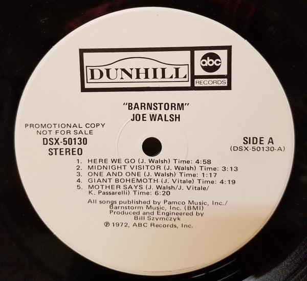 Joe Walsh : Barnstorm (LP, Album, Promo, Hol)