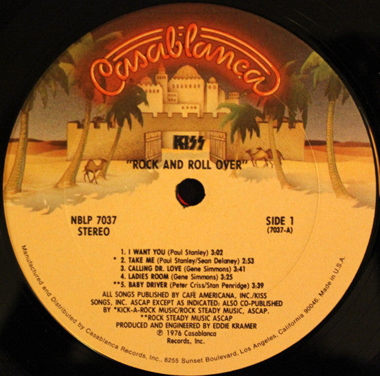 Kiss : Rock And Roll Over (LP, Album, Club, CRC)
