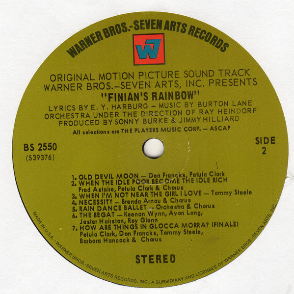 Fred Astaire * Petula Clark : Finian's Rainbow (The Original Motion Picture Sound Track) (LP, Album, Ind)