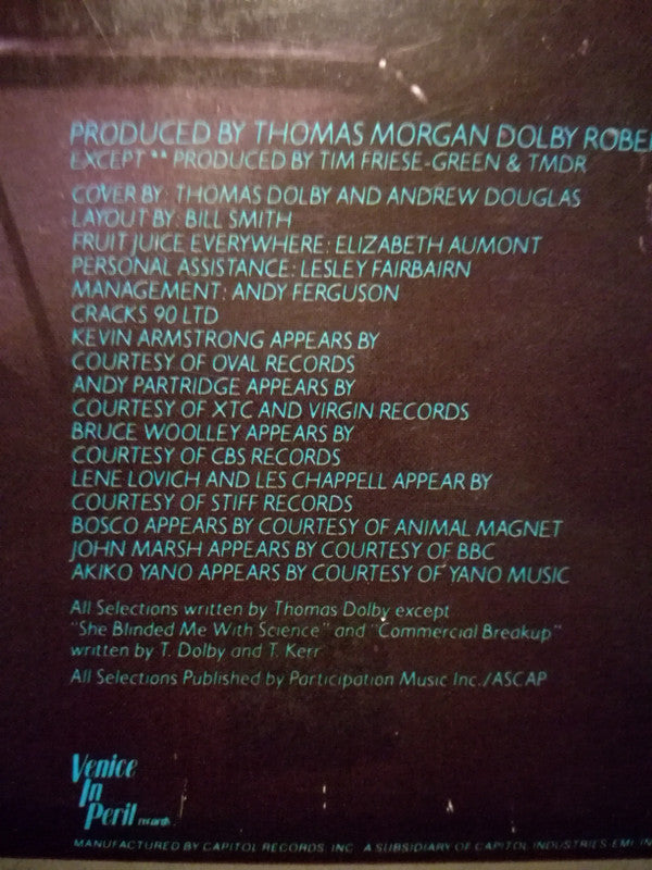 Thomas Dolby : The Golden Age Of Wireless (LP, Album, RE, Jac)