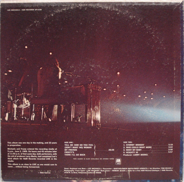 Lee Michaels : Lee Michaels (LP, Album, Pit)