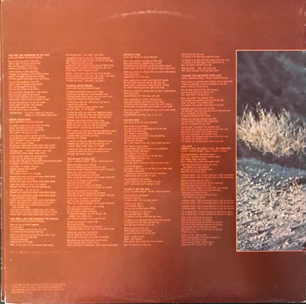 Stevie Wonder : Talking Book (LP, Album, RP, Mon)