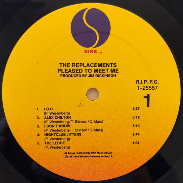 The Replacements : Pleased To Meet Me (LP, Album, All)