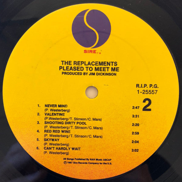 The Replacements : Pleased To Meet Me (LP, Album, All)