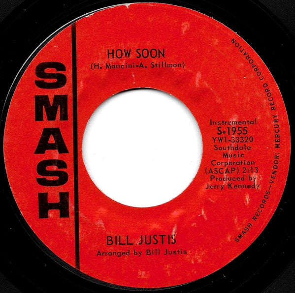 Bill Justis : How Soon (7", Single)