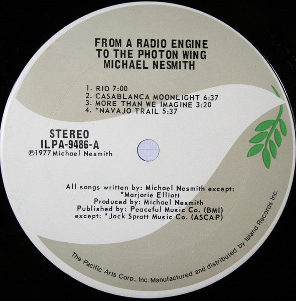 Michael Nesmith : From A Radio Engine To The Photon Wing (LP, Album, San)