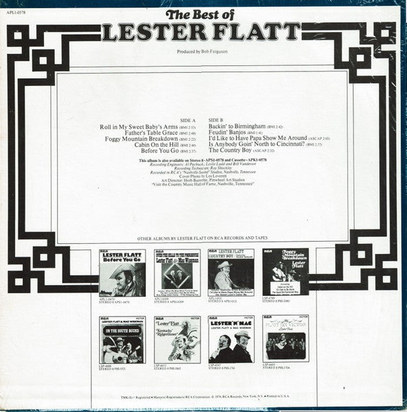 Lester Flatt : The Best Of Lester Flatt (LP, Comp, RE)