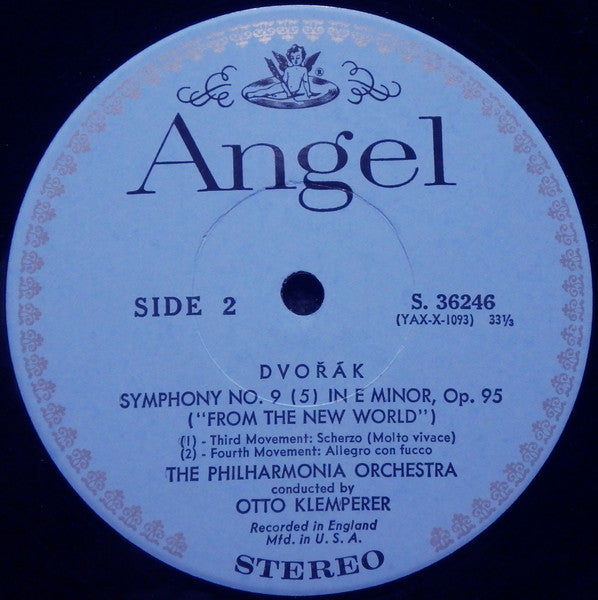Dvorak*, Otto Klemperer Conducting The Philharmonia Orchestra* : Dvorak Symphony No. 9 In E Minor Op. 95 "From The New World" (LP, Album)