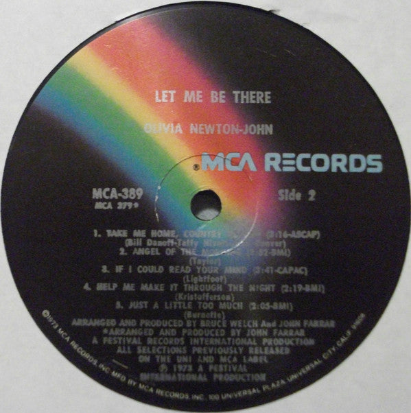Olivia Newton-John : Let Me Be There (LP, Album, Glo)