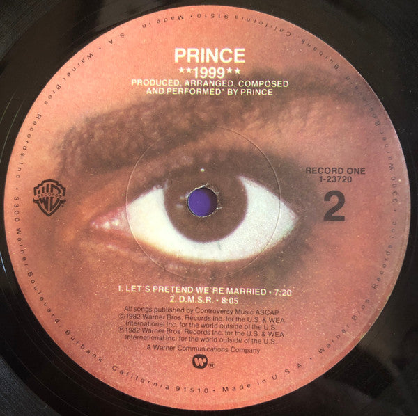 Prince : 1999 (2xLP, Album, Jac)