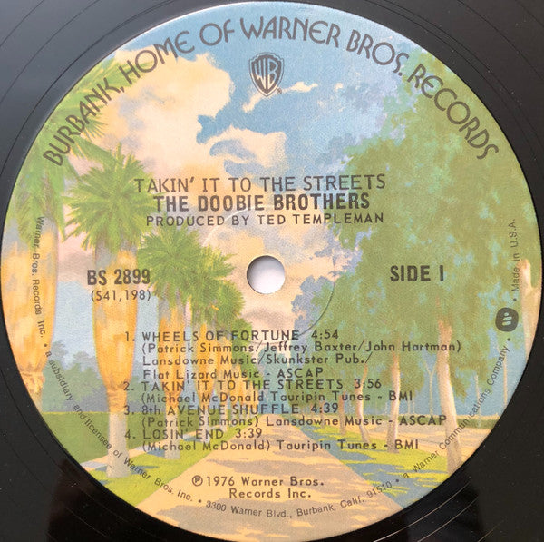 The Doobie Brothers : Takin' It To The Streets (LP, Album)
