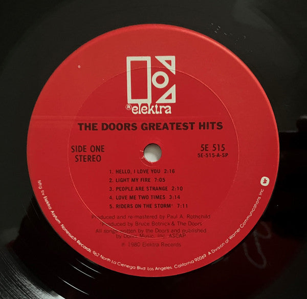 The Doors : Greatest Hits (LP, Comp, Club, RM, Ter)