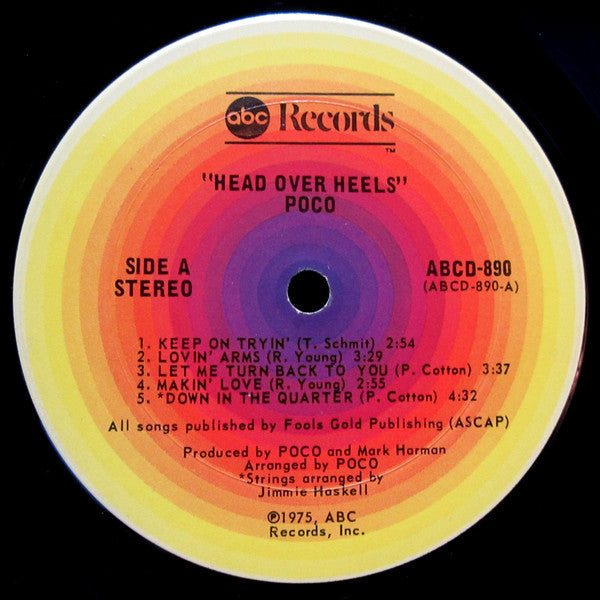 Poco (3) : Head Over Heels (LP, Album, Ter)