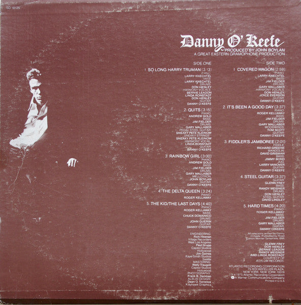 Danny O'Keefe : So Long Harry Truman (LP, Album, PRC)