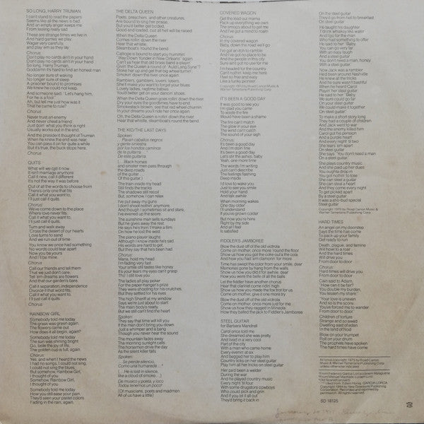 Danny O'Keefe : So Long Harry Truman (LP, Album, PRC)