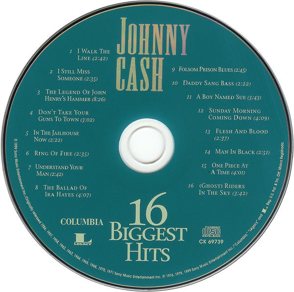 Johnny Cash : 16 Biggest Hits (HDCD, Comp)