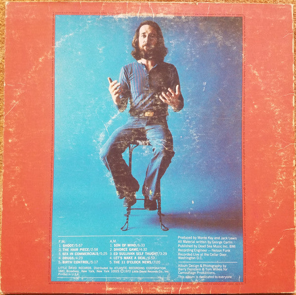 George Carlin : FM & AM (LP, Album, RP, MO )