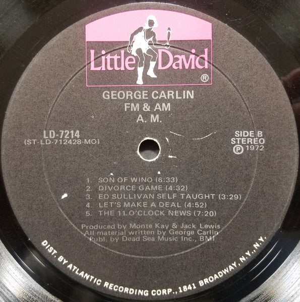 George Carlin : FM & AM (LP, Album, RP, MO )
