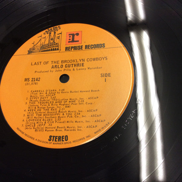 Arlo Guthrie : Last Of The Brooklyn Cowboys (LP, Album, Gat)