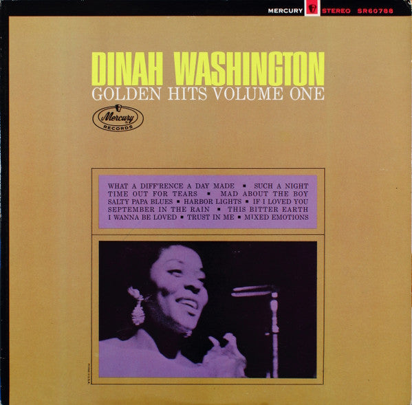 Dinah Washington : Golden Hits Volume One (LP, Comp, RE)