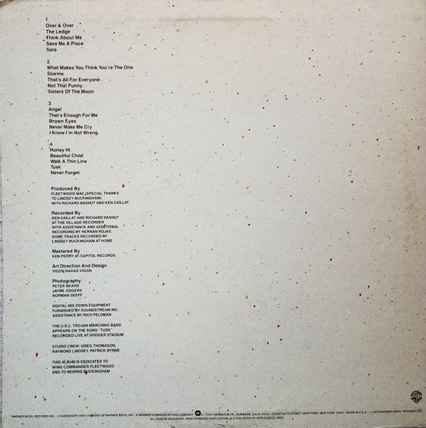 Fleetwood Mac : Tusk (2xLP, Album, Jac)