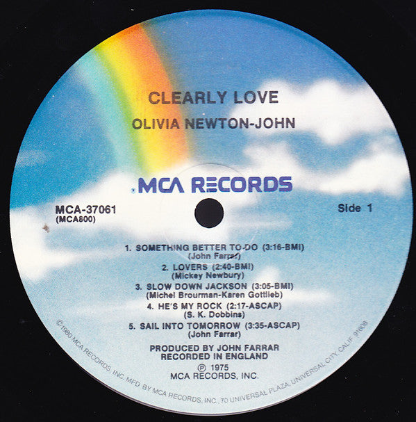 Olivia Newton-John : Clearly Love (LP, Album, RE, Pin)