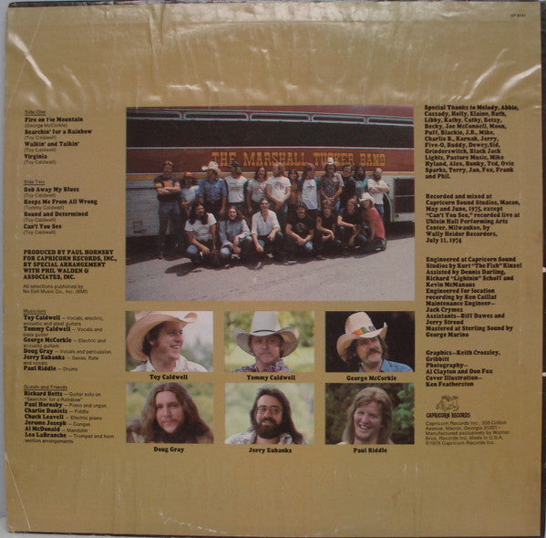 The Marshall Tucker Band : Searchin' For A Rainbow (LP, Album, Win)