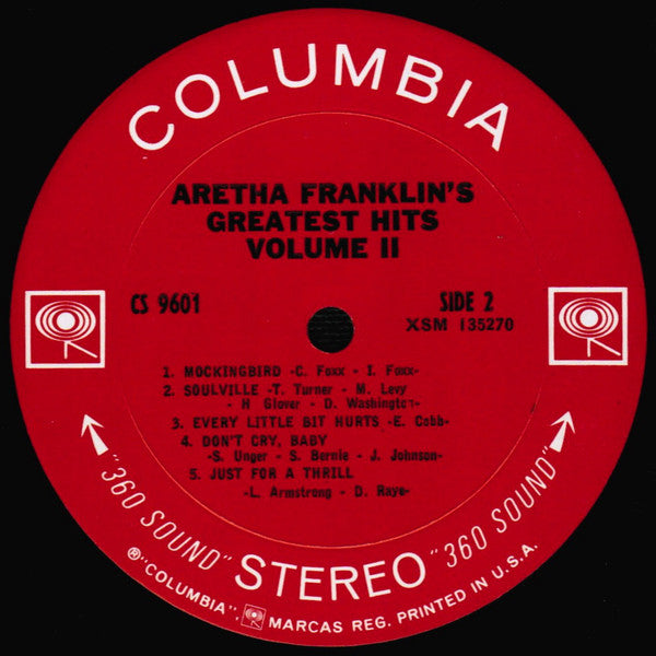 Aretha Franklin : Greatest Hits Volume II (LP, Comp, Pit)