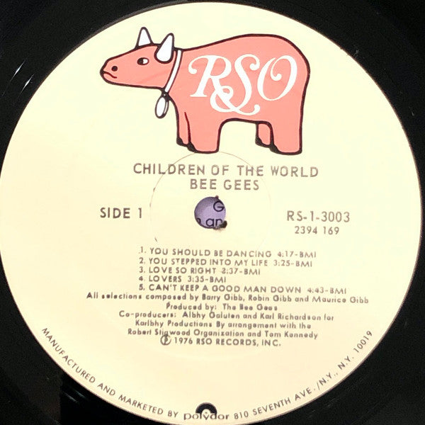 Bee Gees : Children Of The World (LP, Album, PRC)