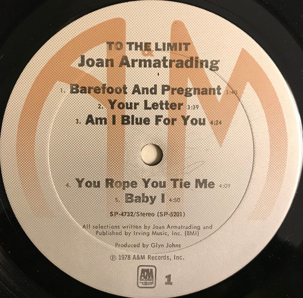 Joan Armatrading : To The Limit (LP, Album, Ter)
