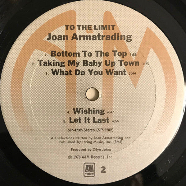 Joan Armatrading : To The Limit (LP, Album, Ter)