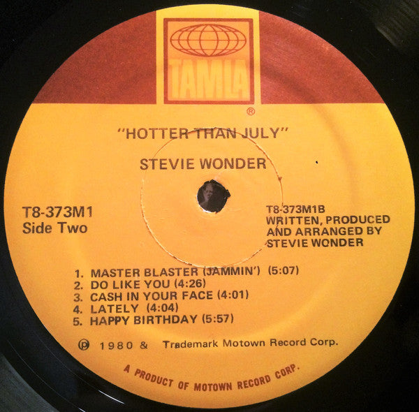 Stevie Wonder : Hotter Than July (LP, Album, Gat)