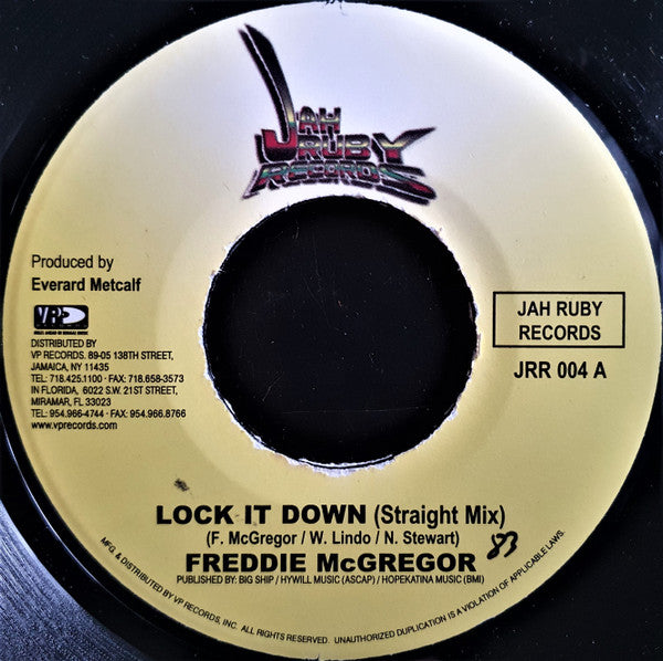 Freddie McGregor : Lock It Down (7", Single)