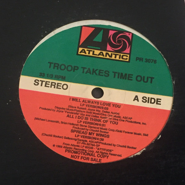 Troop (3) : Troop Takes Time Out (12", EP, Comp, Promo)