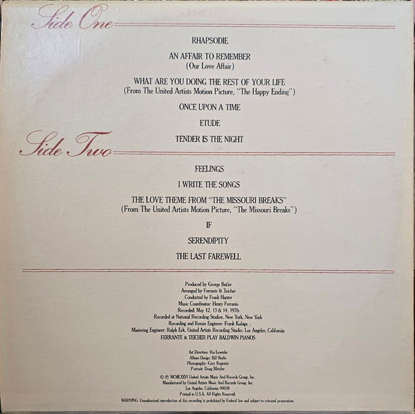 Ferrante & Teicher : Feelings (LP, Album, Club)