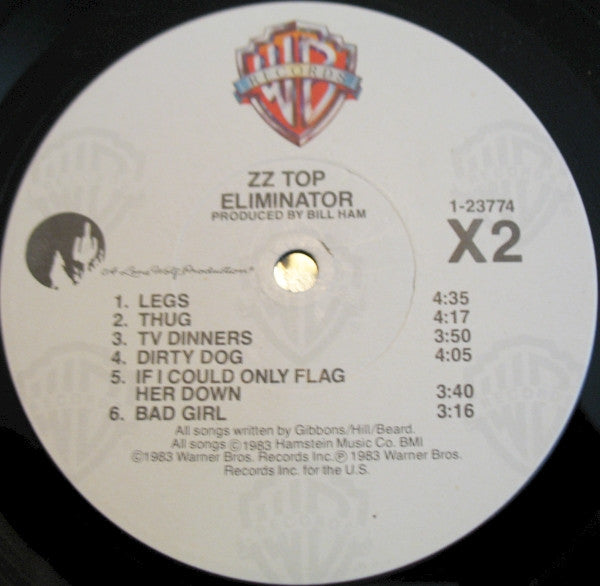 ZZ Top : Eliminator (LP, Album, RP, Jac)