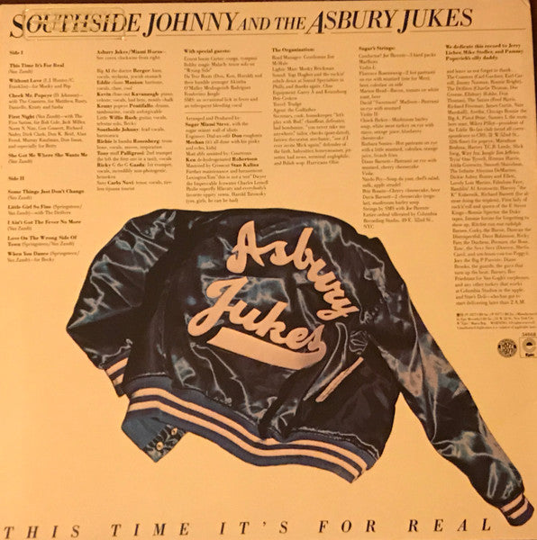 Southside Johnny And The Asbury Jukes* : This Time It's For Real (LP, Album, Pit)