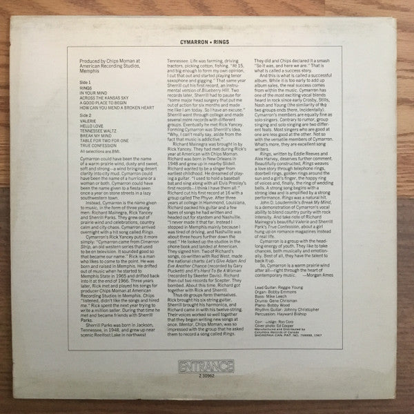 Cymarron : Rings (LP, Album)
