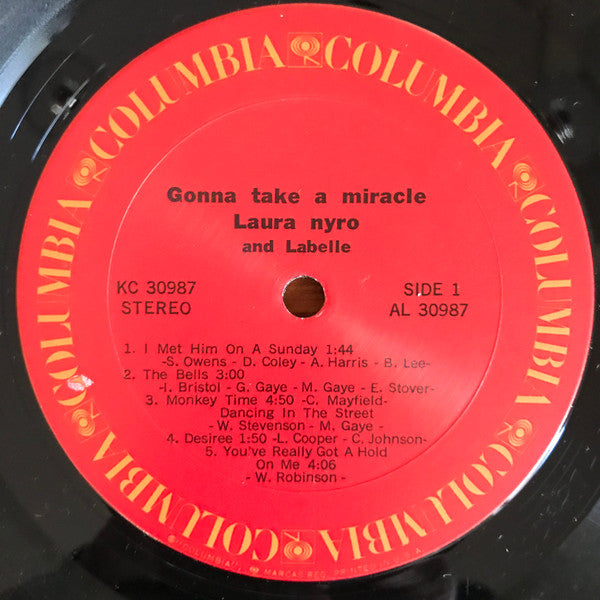 Laura Nyro And Labelle : Gonna Take A Miracle (LP, Album, Pit)