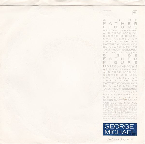George Michael : Father Figure (7", Single, Styrene, Car)