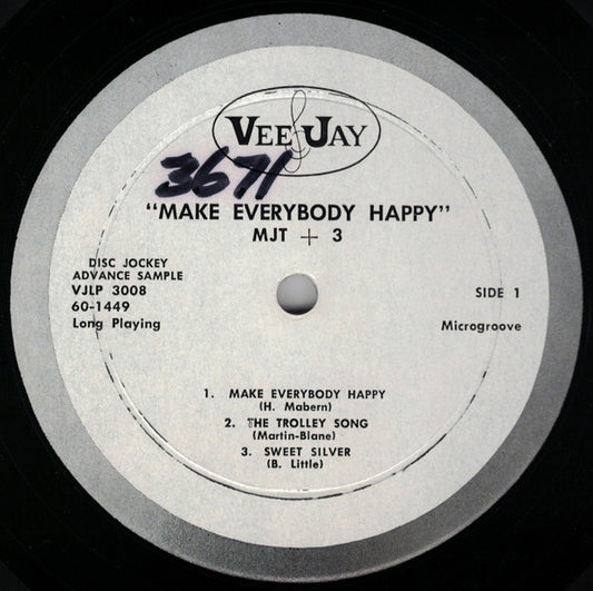 MJT+3 : Make Everybody Happy (LP, Album, Mono, Promo)